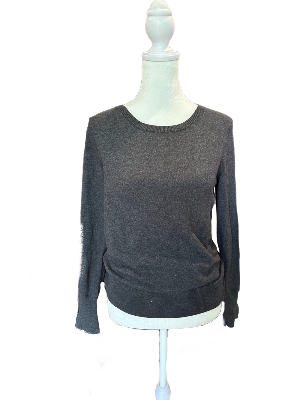 Ann Taylor Charcoal Crewneck Sweater